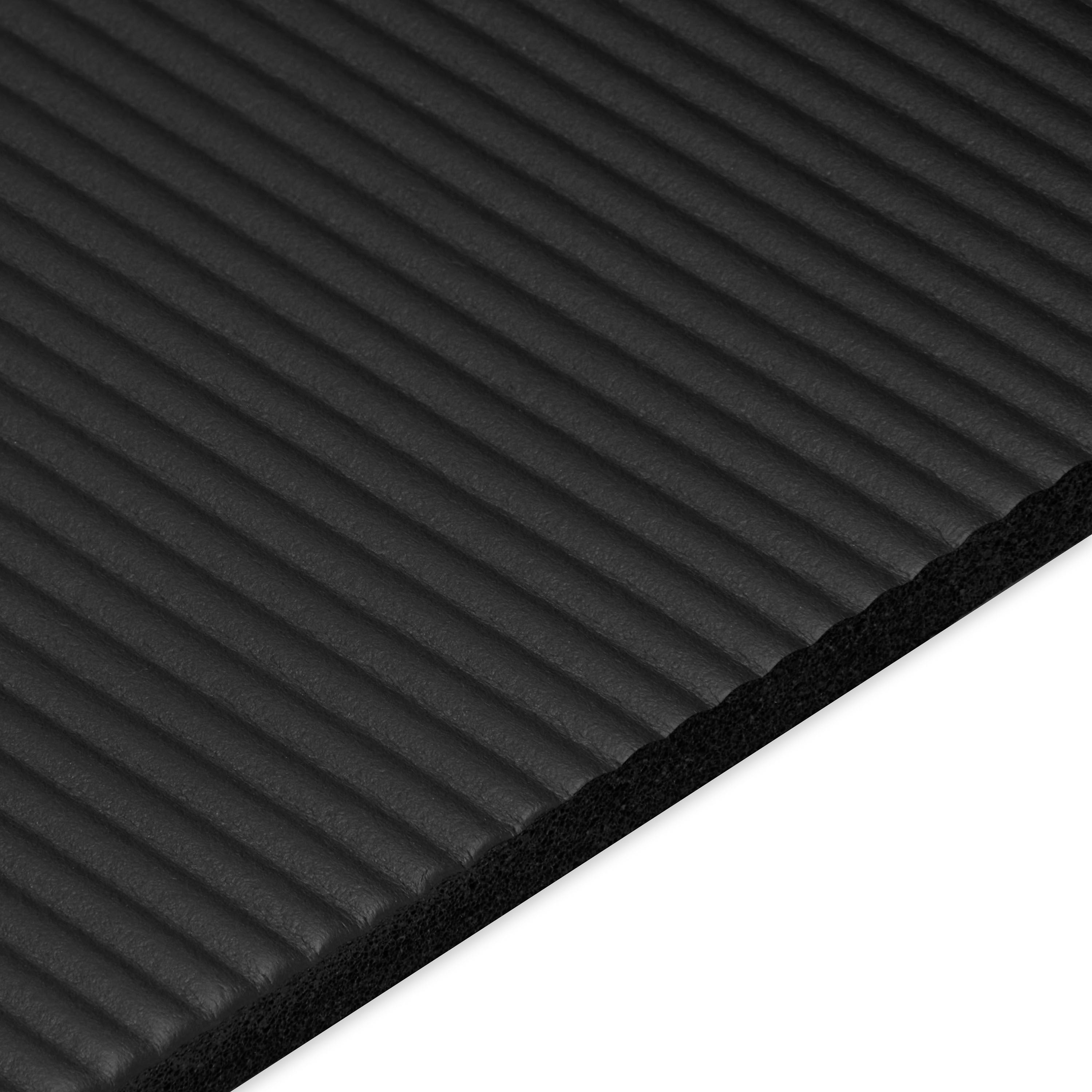 Reebok 10mm Fitness Mat Black texture closeup